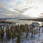 Yamǫǫ̀zha chased the giant beaver at the Yellowknife River.