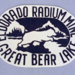 Écusson feutré Eldorado Mine vers 1938, probablement porté sur un chandail de hockey.