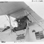 Wop May and Vic Horner in a Commercial Airways Avro Avian open-cockpit airplane.