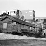Le Wildcat Cafe sur le chemin Wiley, dans la Vieille ville de Yellowknife, 1955 ou 1956. Photo par Henry Busse.