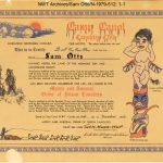 Certificat d’adhésion délivré à Sam Otto par le « Mystic and Auroral Order of Yukon Canolites », Camp Canol, 1943.