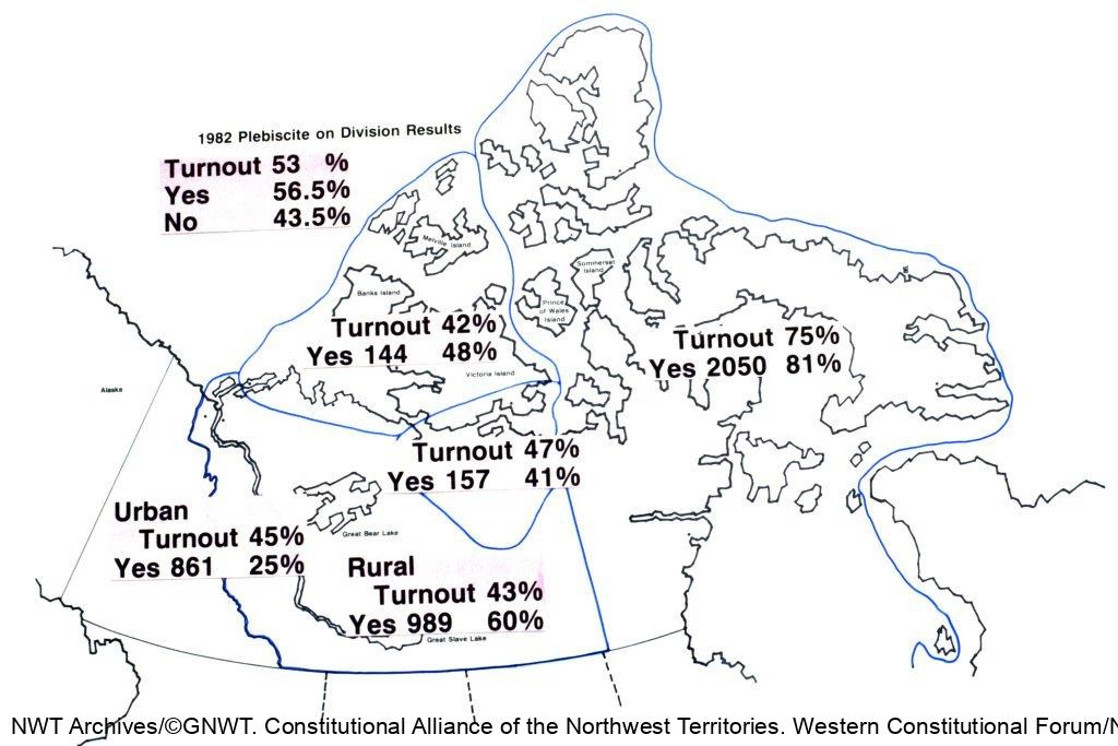 The Division of NWT and Nunavut - Northwest Territories Timeline